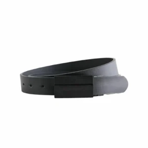 reversible plaque ceinture black
