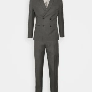re imagined shawl suit costume charcoal