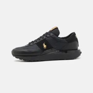 polo baskets basses black/gold