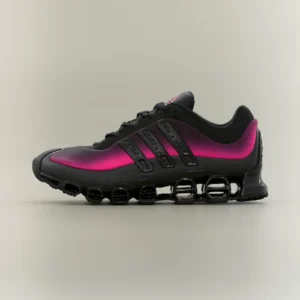 adidas originals baskets basses core black/shock pink